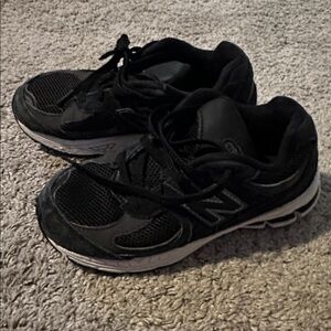 New Balance 2002R Black/Phantom Kids Sneakers- SZ 1 Y